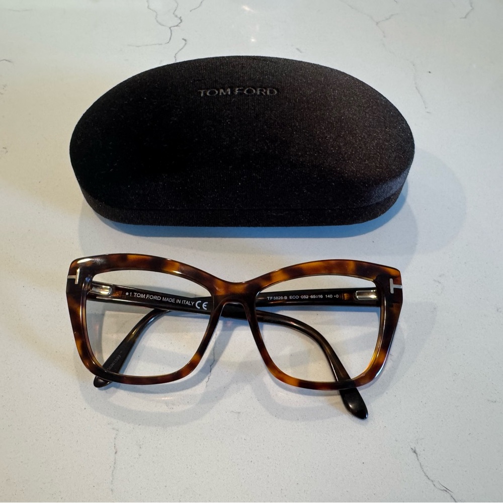 Tom Ford Brown Cat-Eye Glasses